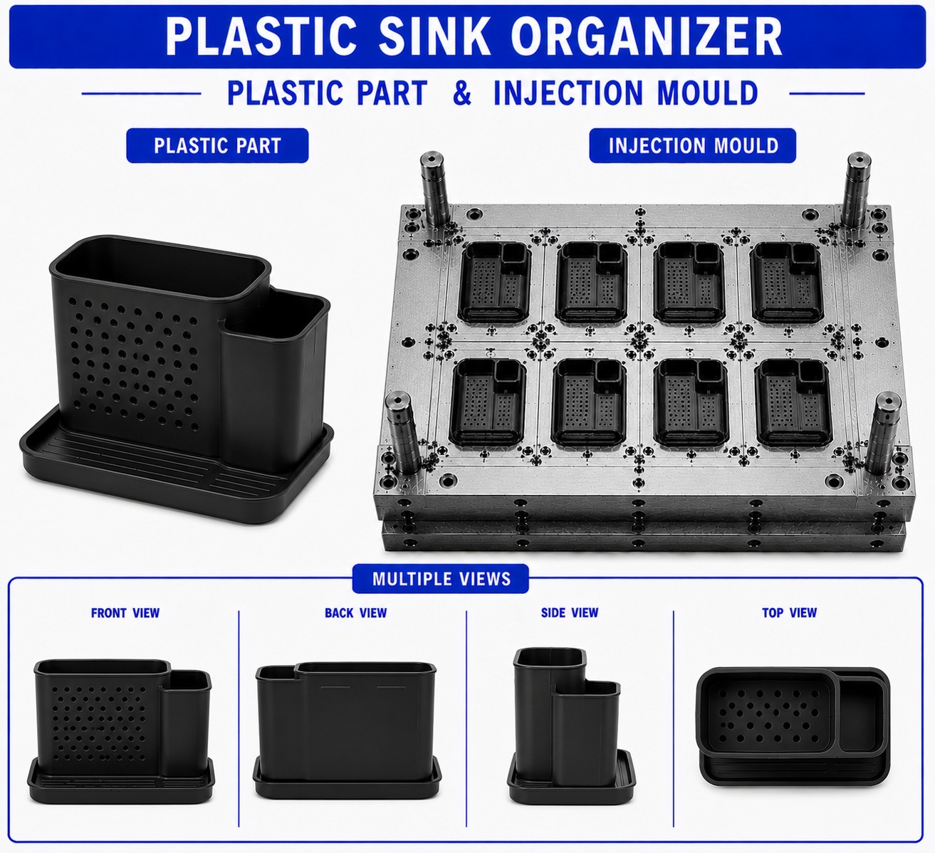 Plastic Sink Organizer Mould and Moulding Service